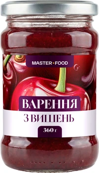 Варення стерилізоване Master Food з вишень 360 г (4820255083315)