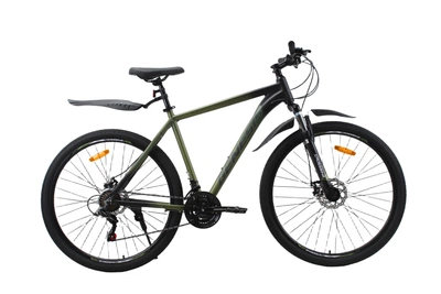 Велосипед Crossbike Genesis 29" 21" Чорний-Зелений