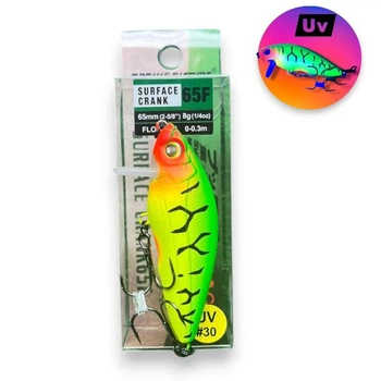 Воблер Кранк Hardcore Surface Crank 65F (65мм\8грам)- на окуня, жереха, щуку (0-0.3м)(Grows Culture)(8456-10)