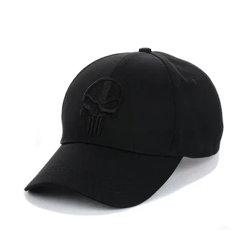 Бейсболка с вышивкой PUNISHER Черный