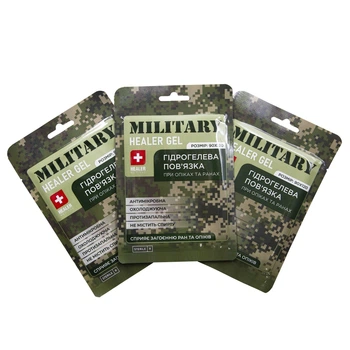 Повязка гидрогелевая при ожогах и ранах 3 шт HEALER® GEL MILITARY 9х12 см /стерильная/