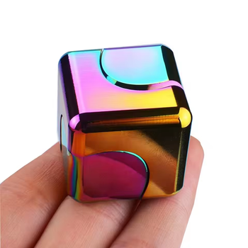 Спінер металевий куб 3D-головоломка гіроскоп антистрес Magic Cube Fidget Spinner