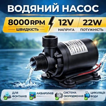 Насос водяной 12V 22W папа