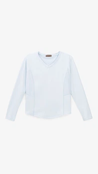 Рашгард фітнес однотонний жіночий GENUA JYWC02517 XL Блакитний shop (2000999451744)