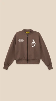 Кофта-бомбер з принтом жіноча LAWA P-WB02410 XS Шоколадний shop (2000999540660)