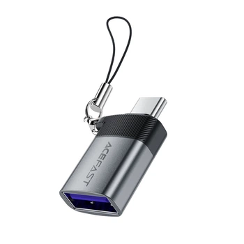 Переходник Type-C to USB 3.0 AceFast J7 (OTG, 10 Гбит/с). Grey