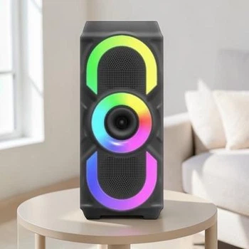 Портативная Bluetooth колонка WSJAR E 10Вт акустическая система беспроводная 5.1 1500 mAh черная (3ОZ4)