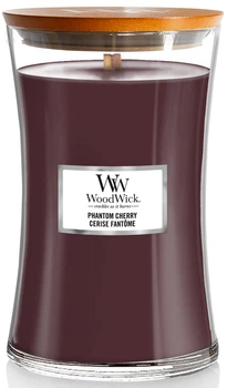 Ароматическая свеча с ароматом темной вишни и амбры Woodwick Large Phantom Cherry 609 г