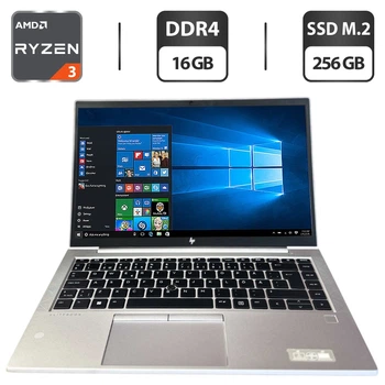 Ультрабук HP EliteBook 845 G8 / 14" (1920x1080) IPS / AMD Ryzen 3 5400U (4 (8) ядра по 2.6 - 4.0 GHz) / 16 GB DDR4 / 256 GB SSD M.2 / AMD Radeon Vega 6 Graphics / WebCam б/у