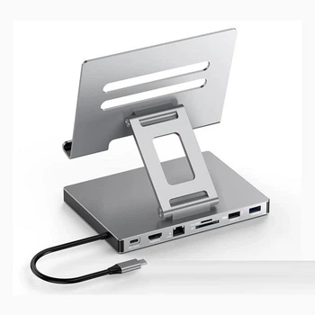Док станція підставка Blueendless ST706 7 в 1 USB Type-C концентратор для планшета ПРРО 7 портів