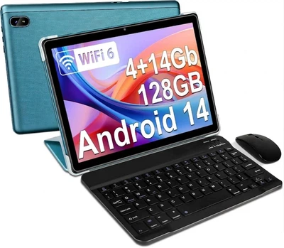 Планшет 10.1" DMOAO D3 4+14/128Gb 8 ядер Android 14 6000 mAh Blue
