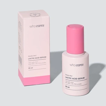 Незмивна сироватка-пілінг із молочною кислотою whocares Gentle Peel Lactic Acid Serum, 30 мл