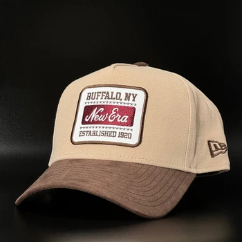 Бежевая кепка New Era Patch Suede 9FORTY 60771796
