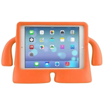 Противоударный детский чехол PremiumCases для iPad 11" (A16) 2025 с ручками подставка человечек EVA Orange оранжевый