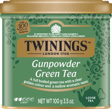 Чай зеленый крупнолистовой Twinings Gunpowder 100 г (70177029784_070177029760)