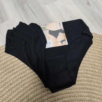 Женские трусы Esmara Hipster Briefs набор 5 шт, хлопок, черные M