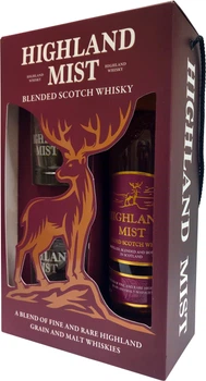 Віскі Highland Mist 0.7 л 40% + 2 келихи у подарунковій упаковці (4820196540274)