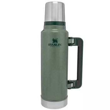 Термос для напитков с вакуумной изоляцией Stanley Classic Legendary 1,4 л Hammertone Green из стали защищенной от коррозии