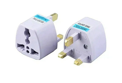 Переходник под Английскую розетку, / 250V 13A / Белый
