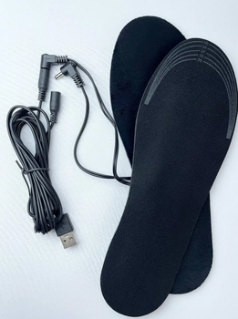Устілки з підігрівом від USB Універсальні / Устілки від USB Power Bank нар. 35-40 / Чорний