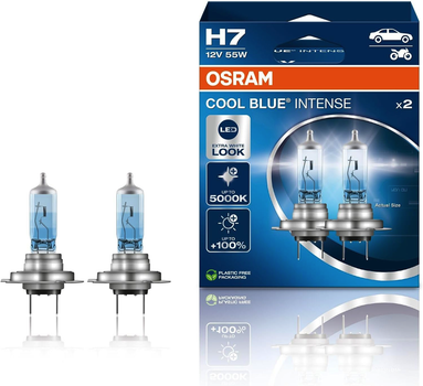Лампы галогенные OSRAM 64210CBN-2HB H7 Cool Blue Intense Next Gen +100% 55W 12V PX26d 2шт