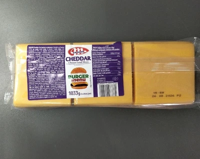 Сир для бургерів TМ "Hochland" CHEDDAR уп.1,033 кг/84 шт