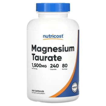 Таурат магнію Nutricost (Magnesium Taurate) 240 капсул NCS67859