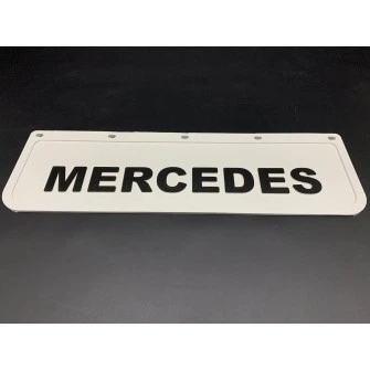 Брызговик резиновый Mercedes (180х600 мм) с тиснением, универсальный