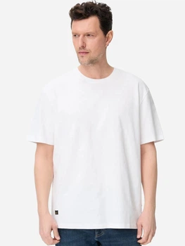 Футболка бавовняна довга чоловіча Camel Active T-shirts 1/2 sleeves 409700-7T30-01 L Біла (4063366240578)