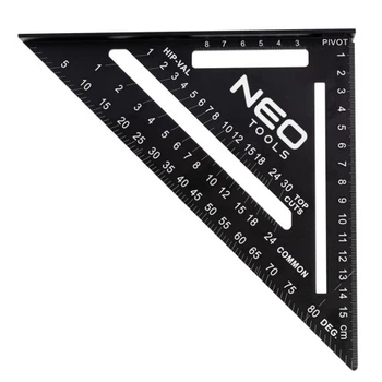 Угольник Neo Tools 15 см, 18.3x18.3x2.2 см, 45 і 90° (72-102) Neo Tools 72-102 980819