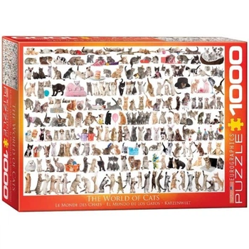 Пазл Eurographics Мир кошек, 1000 элементов (6000-0580) EuroGraphics 6000-0580 1024878