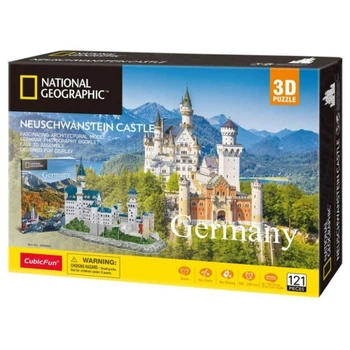 Пазл Cubic Fun Трехмерная головоломка-конструктор National Geographic Замок Нойшванштайн (DS0990h) Cubic Fun DS0990h 1025659