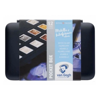 Акварельные краски Royal Talens Van Gogh Pocket box Specialty 12 цветов в кюветах, кисточка (8712079422790) Royal Talens 8712079422790 1035634