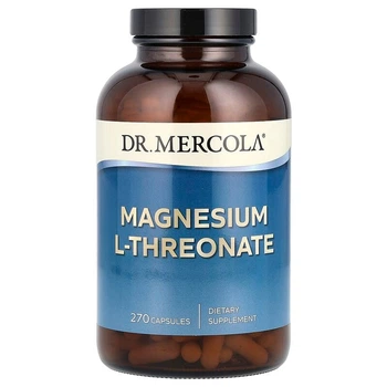 Магний Л-треонат Dr. Mercola (Magnesium L-Threonate) 715 мг 270 капсул MCL03069
