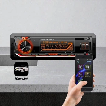 Автомагнитола Cyclone MP 4 х 45 Вт (радиатор) LCD дисплей с управлением через приложение черная (36OI)