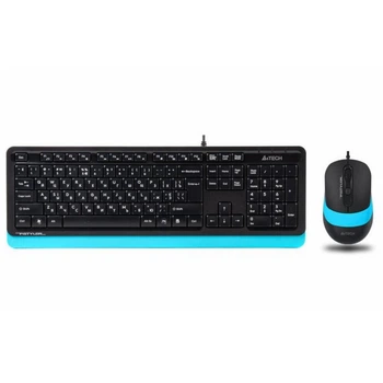 Комплект клавиатура+ мышка A4tech F1010 Blue