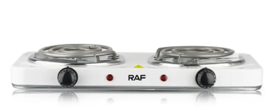 Электрическая плита двухконфорочная спиральная RAF 8020B