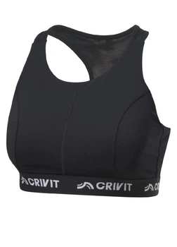 Спортивний топ борцівка з ущільненими чашками для жінки Crivit LYCRA® 473440 S чорний