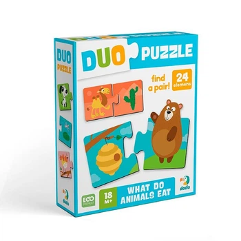 Пазл Dodo DUO Кто что ест 24 элемента 300691
