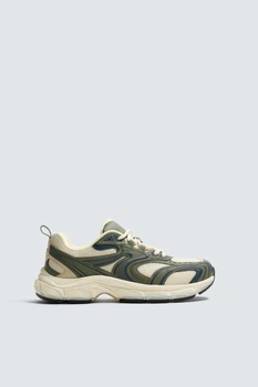 Кросівки Zara з масивною підошвою хакі 2343/620/500 40