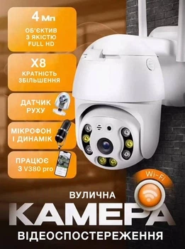 Wi-Fi IP-камера YI Lot HD 720p з нічним баченням, P2P, детектором руху, двостороннім аудіо та записом на MicroSD