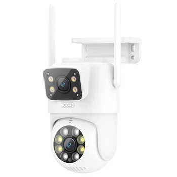 XO CR06 Star 400W Pixel двоекранна WiFi + Bluetooth камера відеонагляду з нічним баченням, датчиком руху, двостороннім аудіо та підключенням через CareCam PRO