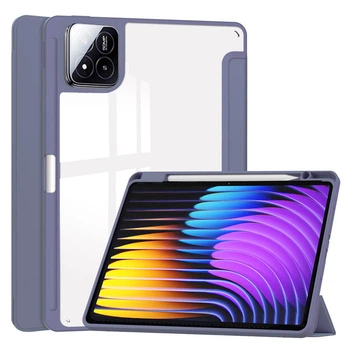 Чохол Clear Acrylic Xiaomi Pad 8 / Pad 8 Pro 11.2" (2025) з місцем для стилуса Фіолетовий
