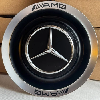 Колпак на диск Mercedes AMG. размеры154/60 мм цвет хром/черный