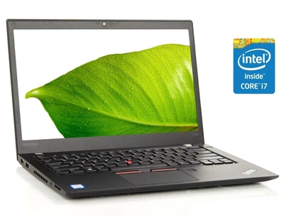 Ноутбук Lenovo ThinkPad T470s 14" FHD IPS / Intel Core i7-6600U / 12GB RAM / 256GB SSD / Black / Win11Pro Refurbished