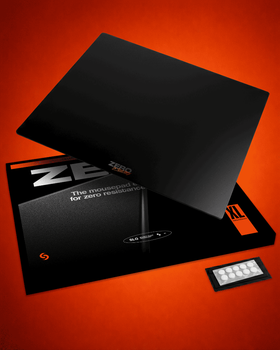 Скляний ігровий килимок для миші 490×420 мм Black glass pad із загартованого скла 3 мм, гласпад з суцільною силіконовою основою 1 мм, сумісний з Optical та Laser мишами gp01bl Чорний 490×420 мм (999688)