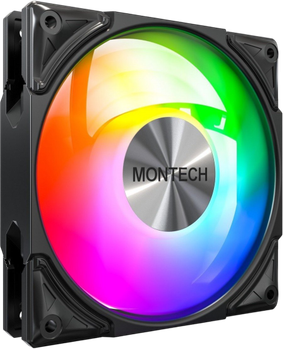 Вентилятор Montech Metal Pro 12 PWM ARGB Black (METAL PRO 12 ARGB PWM BLK)