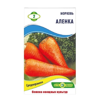 Семена Морковь Аленка 2 г Агро Линия, среднеранняя, витаминная
