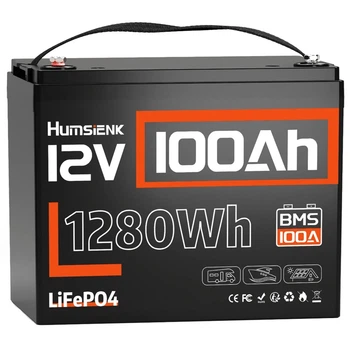 Аккумуляторная батарея LiFePO4 Humsienk 12V/100Ah