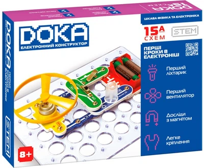 Конструктор электронный Doka Первые шаги в электронике (А)